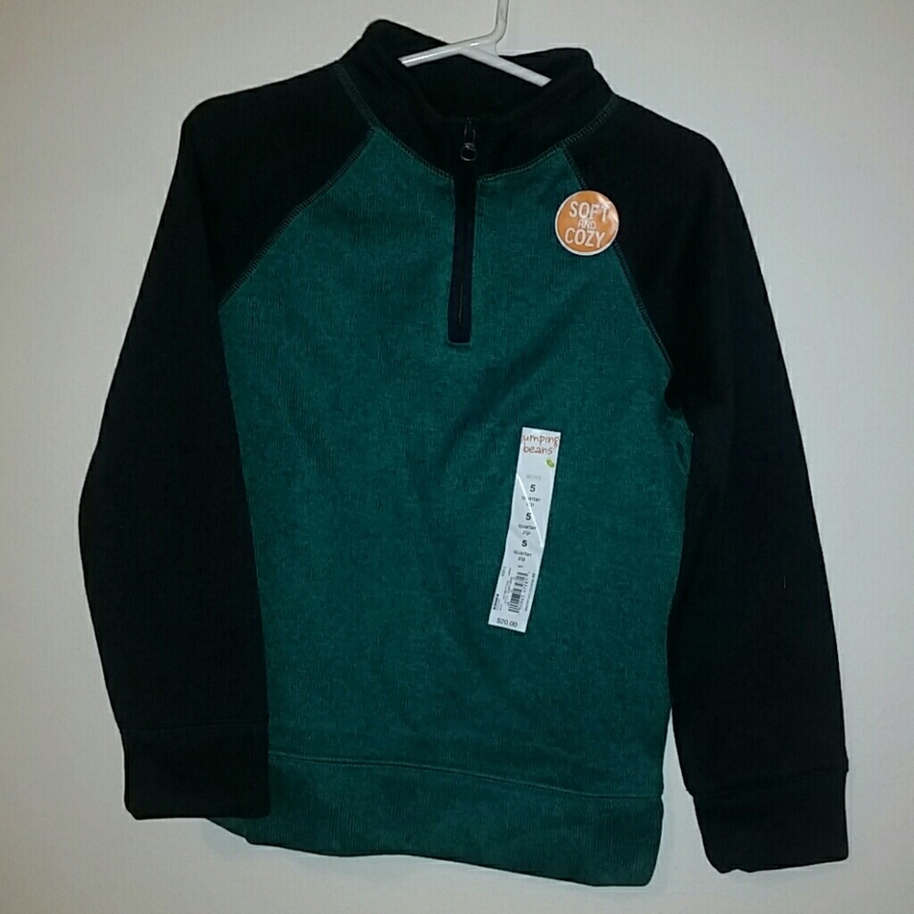 Jumping Bean quarter zip long sleeve shirt size 5